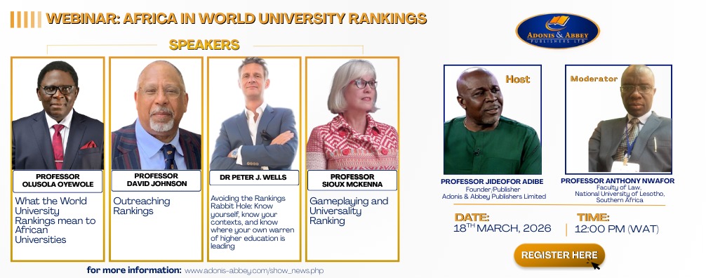 Africa in World University Rankings Webinar